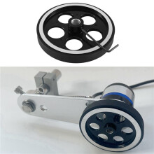 2pcs 300Mmx10Mm Industrial Aluminum Rubber Measuring Encoder Meter Wheel for Industrial Encoder