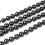 3X Collar Cadena del Sueter Larga de Perla Falsa de Moda - Negro 4
