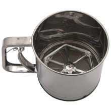 2X Stainless Steel Flour Sifter Large Baking Sieve Cup for Powdered Sugar