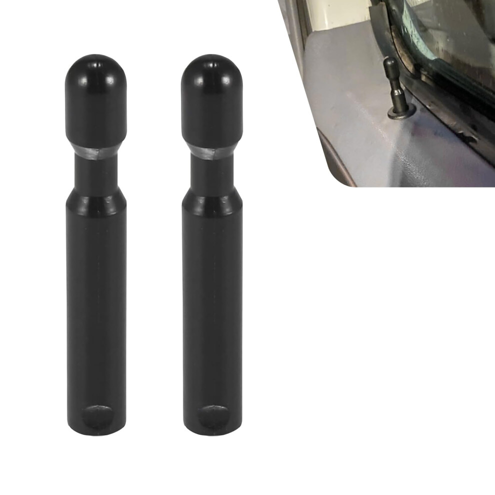 2Pcs Car Door Lock Knobs Abs, Secure Threaded Replacement Pins For Ford F150 Explorer Mercury Sable Black 9092120230086