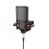 2X Microphone Shock Mount with Microphone Filter Windscreen Reduce Noise Anti Vibration Screen Stable Easy Install,Red 6