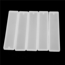 60 Piezas RectáNgulo de Silicona Marcador Molde DIy Marcador Molde FabricacióN de Resina de Epoxy JoyeríA