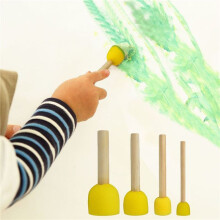 400 PCS Round Sponges Brush Set Kids Painting Tools - Sponge Painting Set DIY Painting Tools in 4 Sizes for Kids
