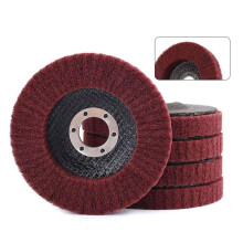 15Pcs 4 Zoll Nylon Fiber Flap Disc Polierschleifscheibe, Scheuerschwamm Polierscheibe für Winkelschleifer