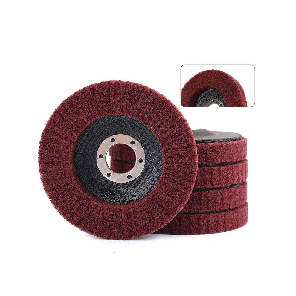 15Pcs 4 Inch Nylon Fiber Flap Disc Polishing Grinding Wheel,Scouring Pad Buffing Wheel For Angle Grinder 4712044155375