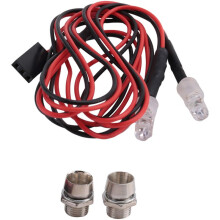 3X 2 LED Luz Traseira Luz Traseira Do Carro para WPL C14 C24 B14 B24 B16 B36 Q60 Q61 Q62 Q63 Q64 Q65 CaminhãO RC