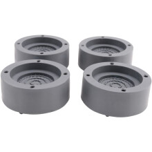 16 Pcs Anti-Vibration Pads Rubber Noise Reduction Vibration Anti-Walk Foot Mount for Washer and Dryer (Gray)