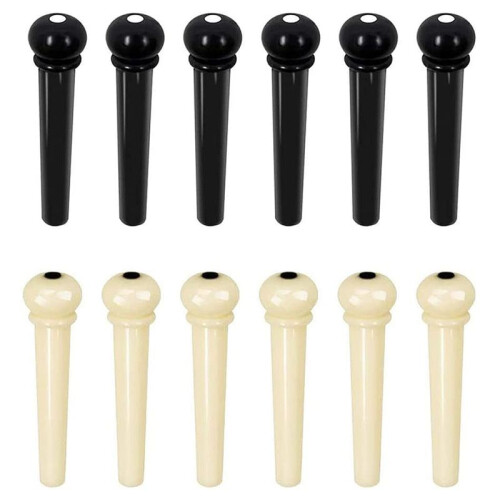 2X Guitar Bridge Pins Puller Pulling Remover Extractor Tool with 4 Pack Guitar Saddle Nut and 24 Pack Guitar Bridge Pins 2