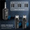 3X UHF XLR Adapter System Wireless Microphone Transmitter Receiver for Dynamic Microphone Guitar Audio Mixer PA System 6