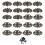 30-Pack Vintage KöKsskåP DragmöBel Drop Pull LåDhandtag SovrumsskåP Knoppar  Brons 2