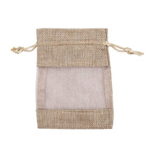 180Pcs Bolsas de Organza de Lino Bolsa de Arpillera con CordóN Bolsa de Regalos Navidad Bolsas de Banquete de Boda para Granos de Café Caramelo