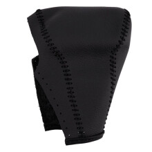 Car Gear Shift Cover, Leather Shift Lever Cover Fit for 2017 CRV,Pack of 2 Piece Black Leather Cover