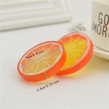 90X Artificial Lemon Slices, Artificial Fruit, Lemon Slices, Plastic Fake Fruit Model, Party Wedding Decoration
