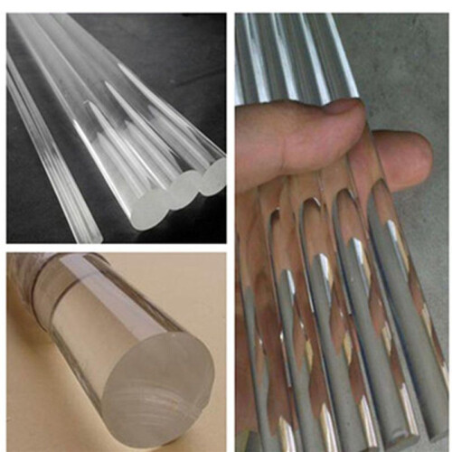 3Mmx250Mm Round Shape Solid Acrylic Rod Pmma Extruded Bar Clear 10Pcs 2