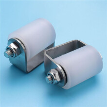 8Pcs Slide Gate Guide Roller 3 Inches Hard Nylon Sliding Rolling Gates Guider Heavy Duty Bearing Side Roller
