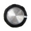 0Degree Bass Guitar Amp Knobs Buttons D-Type Shaft Potentiometer Pots Knobs, Black Cap Silver Top, Pack of 48 2
