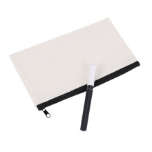 80Pcs Canvas Makeup Bags Canvas Zipper Pouch Bags Pencil Case Blank DIY  Bags Cosmetic Pouch