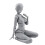 4X Action Figures PVC Model with Box Drawing Figure Models for Artists(Female+Male,Grey) 3