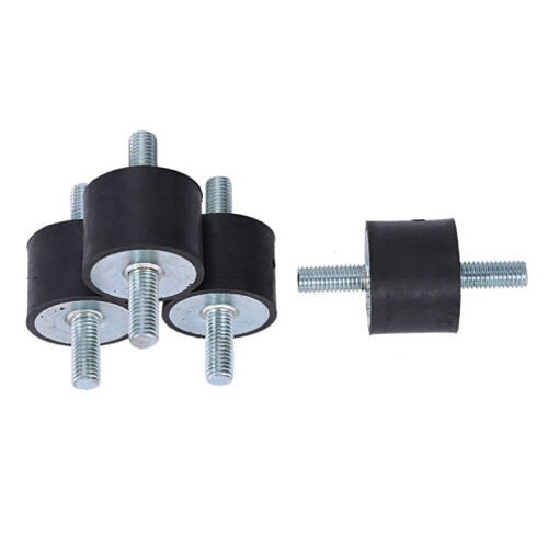 12 Pieces M10 Rubber  Double External Thread Rubber Anti-Vibration Vibration Isolator Durable 1