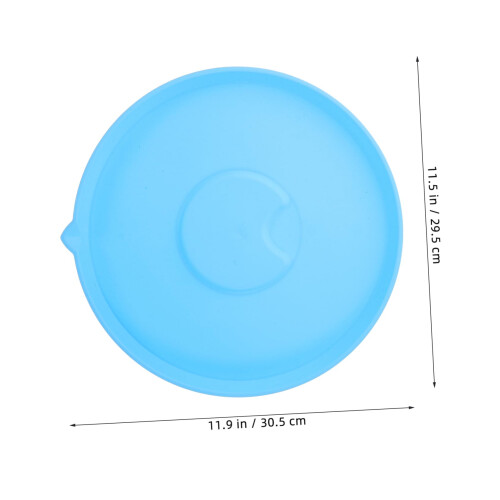 Round Refillable Bubble Tray for Kids Parties, Durable Plastic Bubble Solution Tray 1