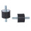 12 Pieces M10 Rubber  Double External Thread Rubber Anti-Vibration Vibration Isolator Durable 3