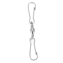 40 Pack Double Clip Swivel Hooks for Wind Spinners, Windsock, Bird Feeders, Wind Chimes Crystal Twisters Party