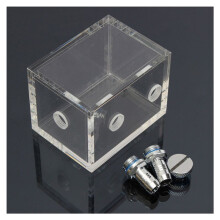 4X Neu 200 Ml Acryl Wassertank Kuehler Wasserkuehlung Kuehler PC CPU Wasserblock Transparent