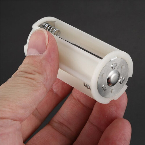 Serial Connection Cylindrical 3x 1.5V AA Battery Plastic Holder 20 Pcs 1