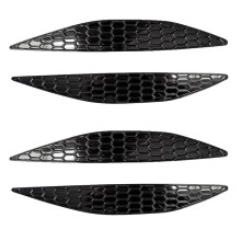 2Pair Car Styling Honeycomb Tail Rear Fog Light Cover Trim Compatible with 7 MK7 2014-2018 Rear Bar Bumper Strips Sticker
