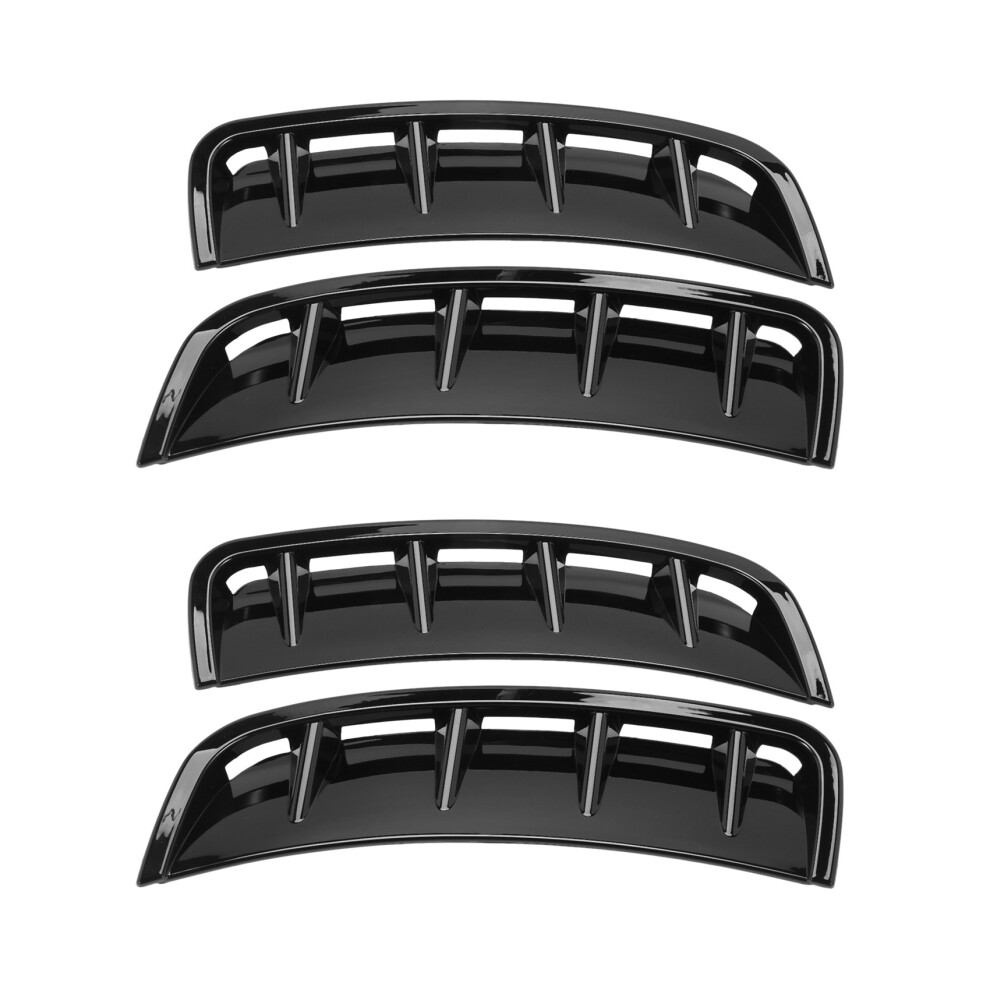 4X Front Bumper Air Outlet Stickers Trim Cover For A Class W177 A180 A200 A220 A250 Accessories (Black) Black 6034173492731