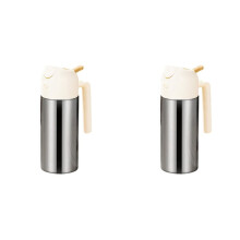 2X Distributore di Olio Spruzzatore di Olio Dispenser di Olio D'Oliva In Acciaio Inossidabile Spruzzatore per Bottiglia Versare Flacone Spruzzatore di