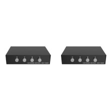 2X 4 in 1 Out 100/1000Mbps Gigabit Network 5 Port Ethernet Internet Splitter Desktop RJ45 Network