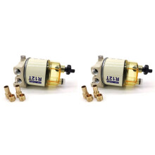 2X P502489 Marine Fuel Filter Fuel Water Separator Filter Assembly P502489 F1380-O Boat Replacement Parts