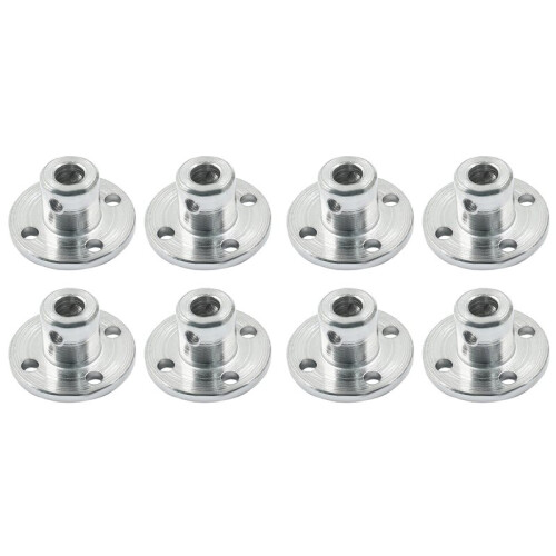 8 Pièces 5 mm Accouplement D'Arbre à  Métallique Accouplement à  Rigide Moteurs Guide Arbre Axe Roulement