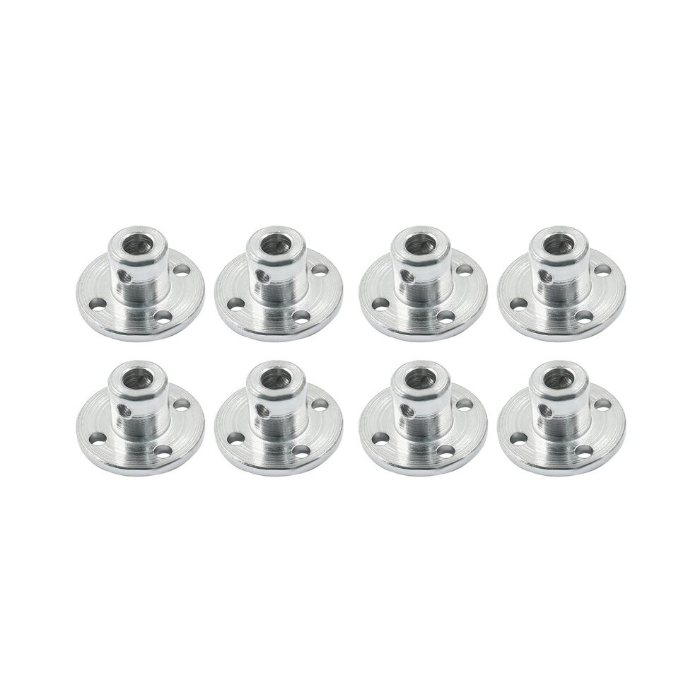 8 Pcs 5Mm Metal Flange Shaft Coupling Rigid Flange Coupling Motors Guide Shaft Axis Bearing 6031967710576