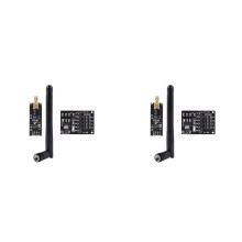2X NRF24L01+PA+LNA Wireless Module with Antenna 1100 Meters Long Distance with NRF24L01 Wireless Module Adapter 1Set