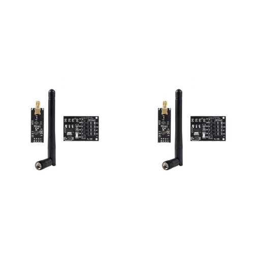 2X NRF24L01+PA+LNA Wireless Module with Antenna 1100 Meters Long Distance with NRF24L01 Wireless Module Adapter 1Set