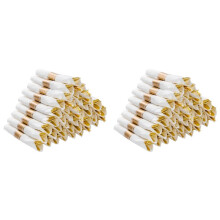 30X Ensemble D'Argenterie en Plastique Argenté Pré-Roulé, Serviettes Pré-Roulées avec Couverts en Argent pour Fête, Anniversaire Doré