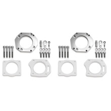 2X Aluminum RACING ZDX Throttle Body Adapter Kit for Si 2006-2015 Car Accessories