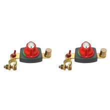 2X Accu-Scheidingsschakelaars aan/Uit Accu-Isolator Stroomonderbreker Master R-Isolator Onderdelen voor Auto, en Boot