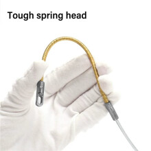 2X Electrician Professional Automatic Threader Connector Cable Elastic Threader Repair Fast Cable Puller Auxiliary Tool