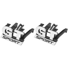2X Emblème de Voiture de Gril pour Le Badge ABS Chromé de Voiture de MK5