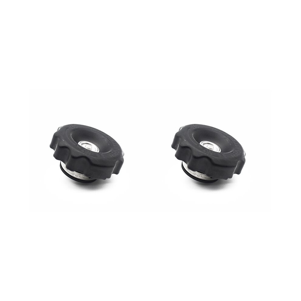 2X Motorcycle Radiator Cap Cover Design Universal 1.1 Bar For Black 6032252206477