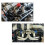 Turbo Esterno Wastegate con Flangia Vband Nera da 60 mm per  Auto Universali per  per 6