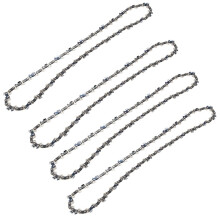 4Pcs/Set 13.8 Inch 35CM Chainsaw Saw Chain 1.3mm / 3/8 Inch/ 52DL Replacement Chain for Electric Saw