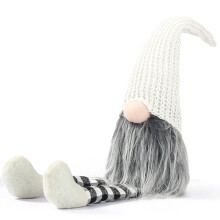 Weihnachten Gestrickte Lange Bein Gesichtslose Puppe Nordischer Wind Elf SchüChterne Zwerg Familie SchöNe Dekoration Perfekte Weihnachts Geschenk A