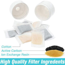 Filtro de Fuente de Agua para Gatos de 8 Piezas, Dispensador de Agua para Perros, Filtro Que Fluye Agua Dulce / Filtro de Bucle Automático