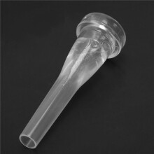 2X ABS Trumpet Mouthpiece Meg 7C Size for Beginner Musical Trumpet Accessories Parts or Finger Exerciser,White
