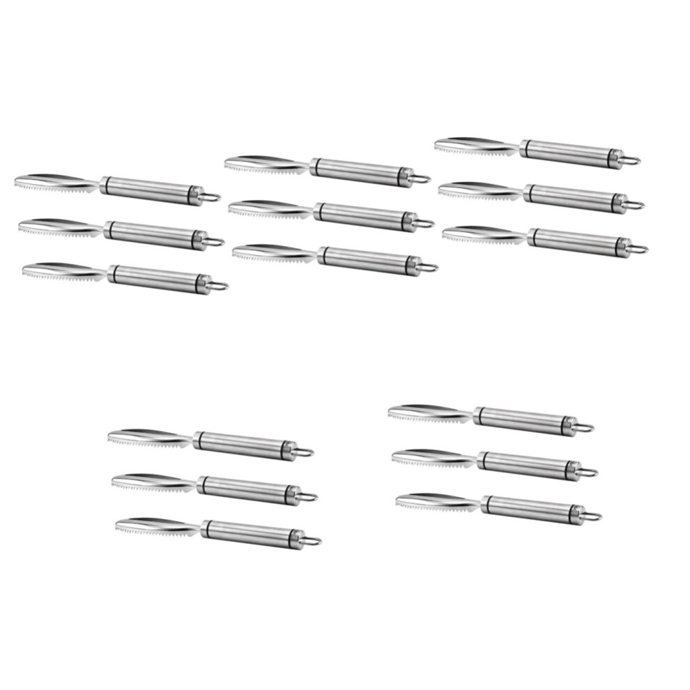 15Pcs Poultry Processing Tools Stainless Steel Lung Scraper Set For Efficient Chicken Cleaning 9771547152644