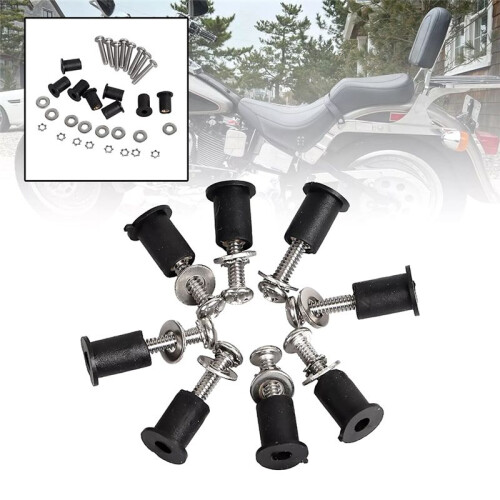 Motorrad-Frontscheinwerfer, Scheinwerfer, Lampenfassung, Nacelle-Muttern-Kit, Passend für 2
